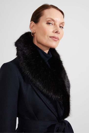 Buy Hobbs Blue Petite Arielle Coat from Next Germany