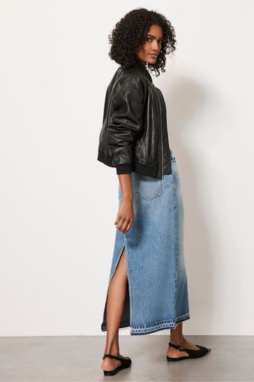 Mint velvet denim pencil skirt store