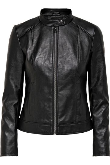 Next petite leather jacket hotsell