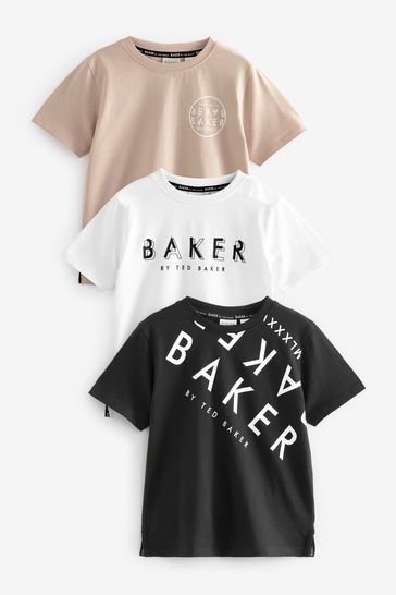Baker by Ted Baker Graphic T-Shirts 3 Pack