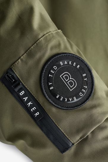 Buy Baker by Ted Baker Khaki Green Shower Resistant Padded Bomber Coat from Next Denmark