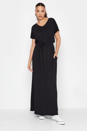Black tie shop maxi dress