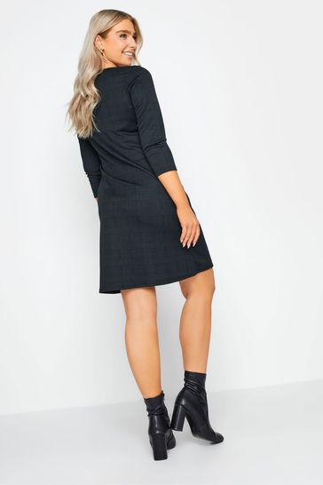 Petite check sales dress