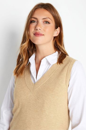 Long knit store vest