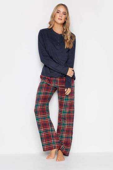 Buy Long Tall Sally Red Woven Check Pyjamas Set from Next Luxembourg
