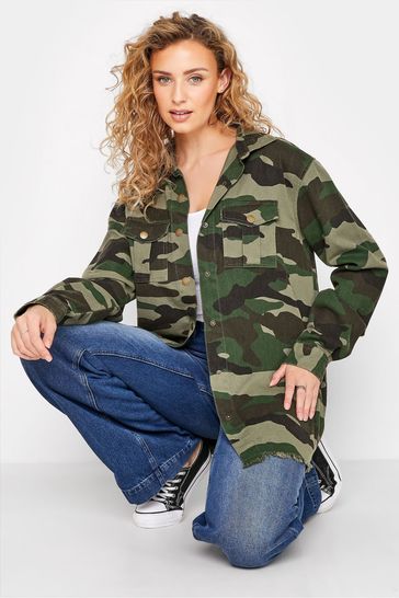 Buy Long Tall Sally Green Camo Utility Jacket from Next Luxembourg