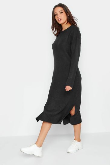 Buy Long Tall Sally Black Knitted Midi Dress from Next Ireland