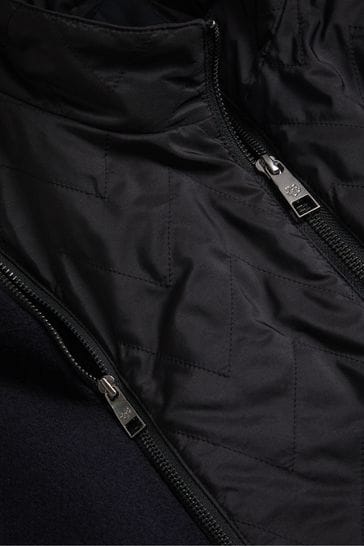 Buy Ted Baker Ederson Blue Wool Blend Funnel Neck Coat from Next USA