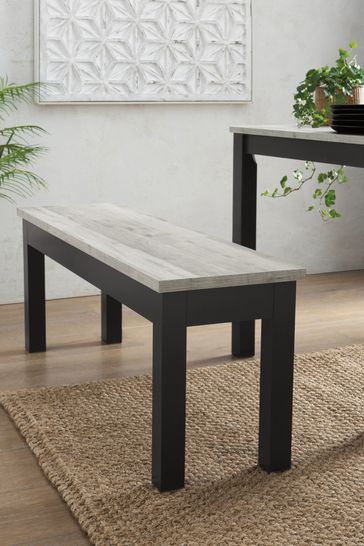Buy Bronx Oak Effect Bench from the Laura Ashley online shop