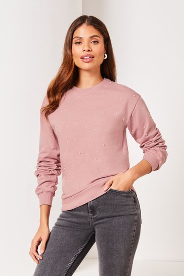 Next cheap pink sweatshirt