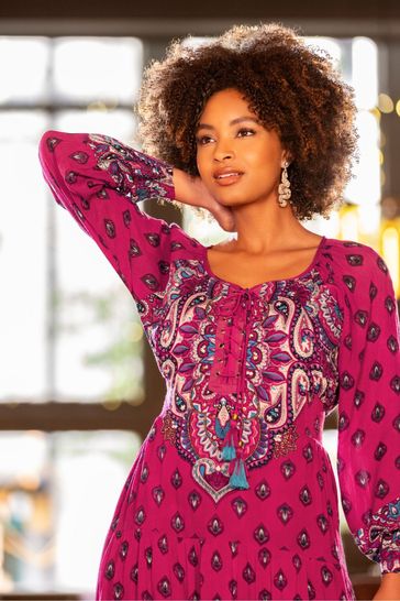 Boho sales beaded dress