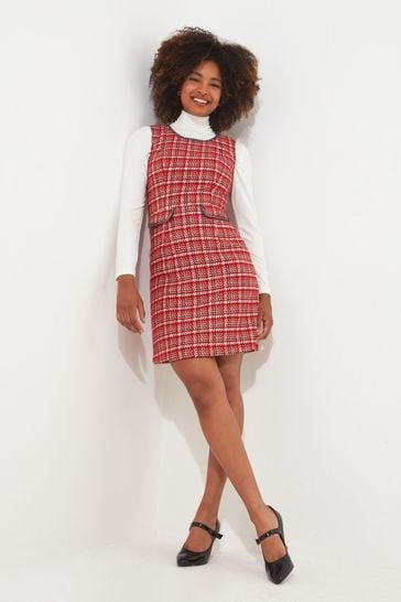 Next red deals check dress
