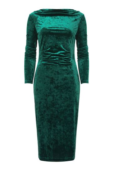Buy Joe Browns Green Curiously Crushed Velvet Dress from Next