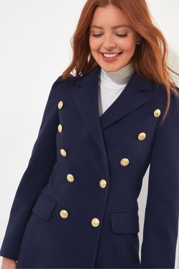 Next navy best sale military coat