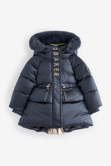 Ted baker navy parka new arrivals