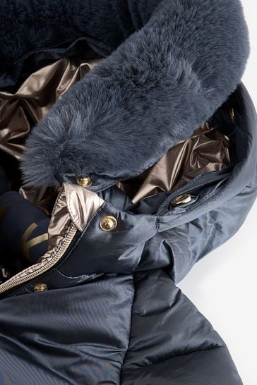 Ted baker navy leather jacket shop