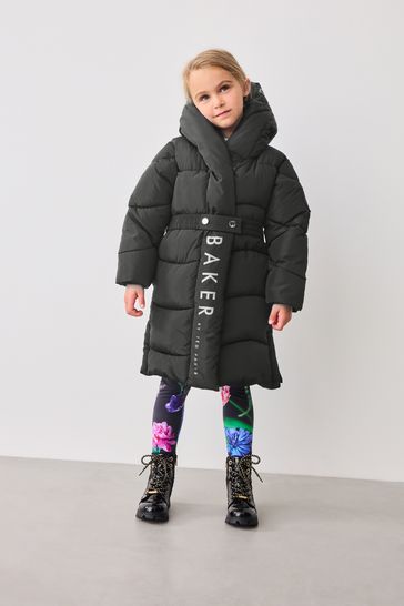 Buy Baker by Ted Baker Shower Resistant Wrap Hood Belted Padded Coat from Next Saudi Arabia