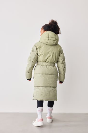 Buy Baker by Ted Baker Khaki Green Shower Resistant Belted Coat from Next Bahrain