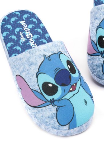 Vanilla Underground Blue Stitch Womens Mule Slippers