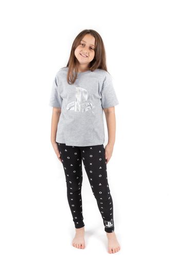 Buy Vanilla Underground Grey Playstation Long Leg 100 Cotton Pyjamas from Next Bahrain