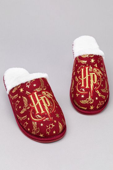 Vanilla Underground Red Harry Potter Fluffy Womens Slippers