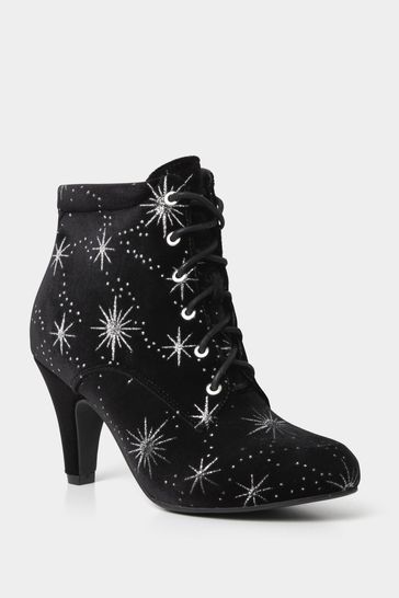 Velvet boots black sale