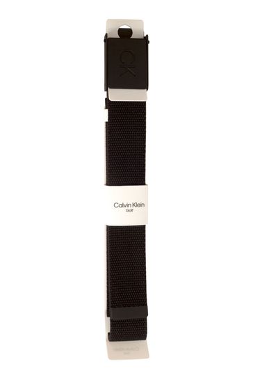 Calvin klein webbing plaque belt discount