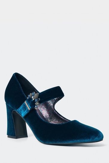 Blue velvet best sale shoes