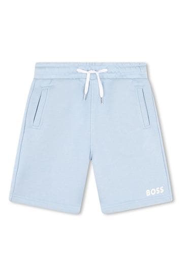 BOSS Blue Logo Jersey Shorts