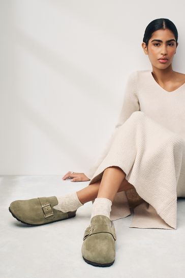 Khaki clogs sales