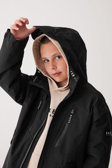 Buy Baker by Ted Baker Black Waterproof Lightweight Rain Jacket from Next Croatia