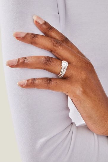 Accessorize silver rings store