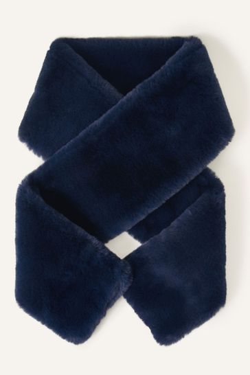 Blue on sale fur stole