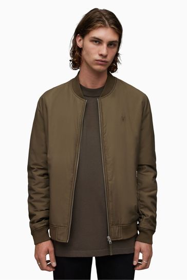 AllSaints Brown Withrow Bomber Jacket