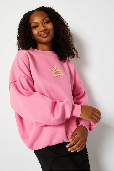 Anti social social club pink sweatshirt online