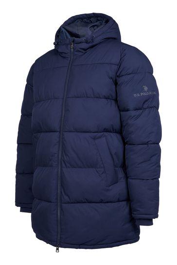 Mens polo bubble coat sale