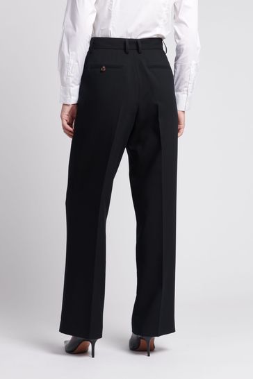 Buy U.S. Polo Assn. Womens Black Smart Straight Leg Trousers from Next Ireland