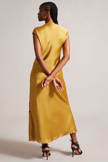 Ted baker gold hotsell dress