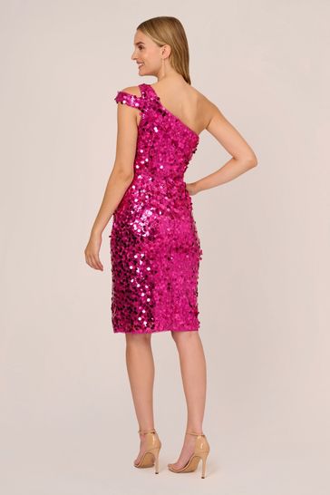 Adrianna papell hot sale pink sequin dress