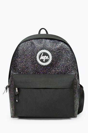Buy Hype. Unisex Glitter Badge Black Backpack from the Laura Ashley online shop