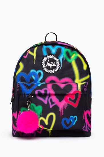 Hype. Graffiti Hearts Pom Pom Badge Backpack