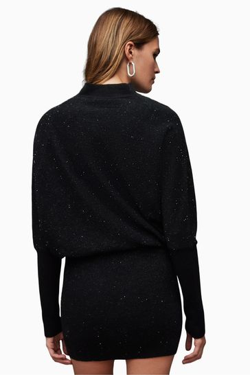 Buy AllSaints Black Ridley Sparkle Dress from Next Luxembourg