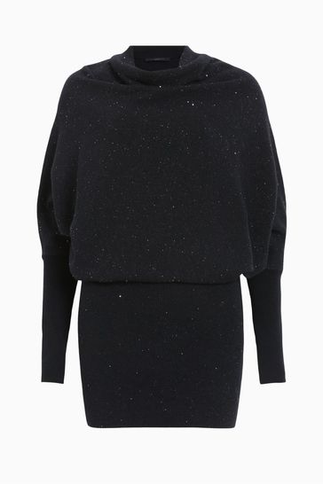 Buy AllSaints Black Ridley Sparkle Dress from Next Luxembourg