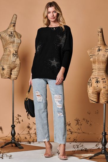 Sparkle star jumper top