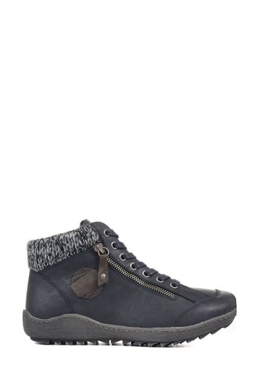 Pavers blue ankle boots top