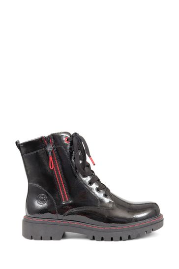 Buy Pavers Duel Fastening Black Ankle Boots from Next Luxembourg