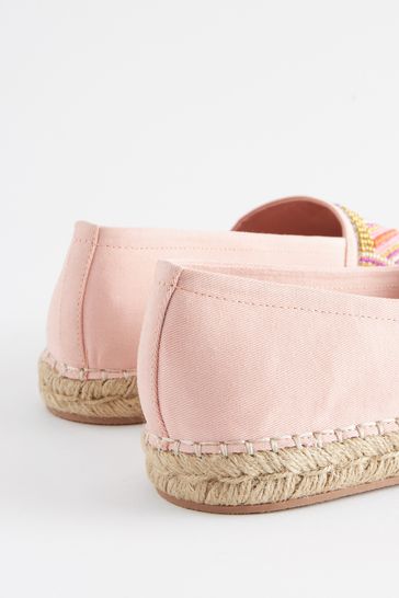 Pink Forever Comfort Beaded Espadrilles