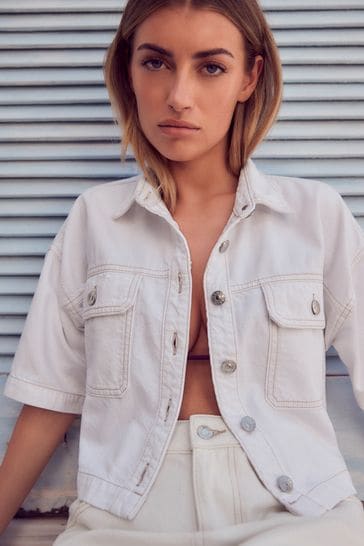 white denim shirt women