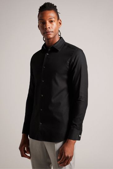 Buy Ted Baker White Textured Stripe Shirt from Next Luxembourg
