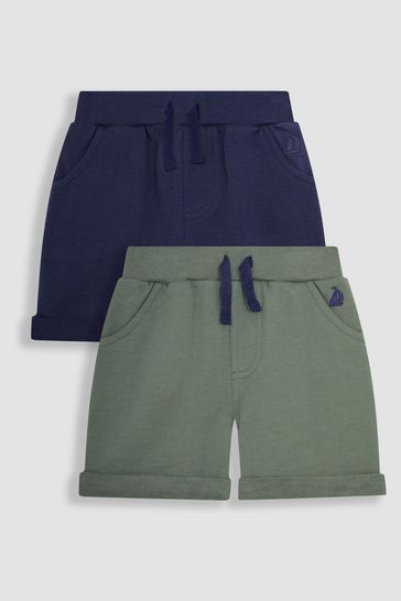 Buy JoJo Maman Bebe Khaki Green 2 Pack Jogger Shorts from Next Bahrain